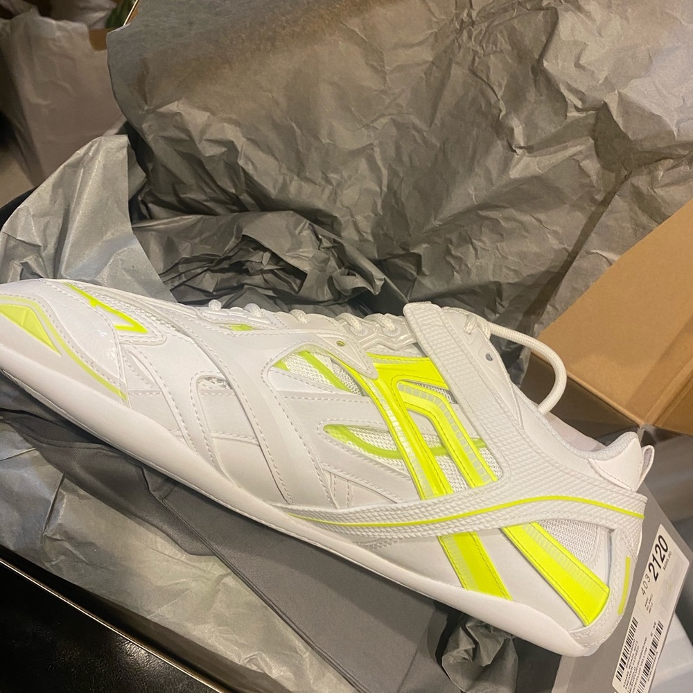 Balenciaga White Neon Drive Sneaker